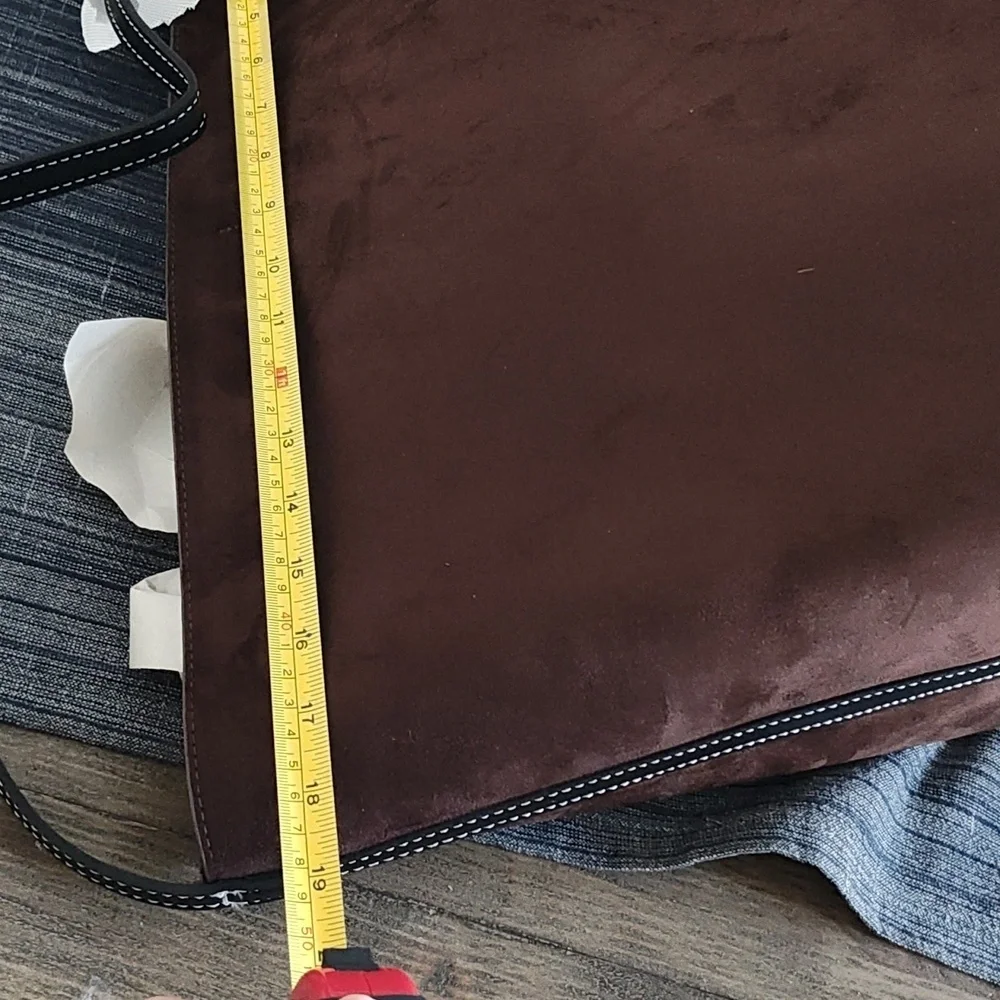 GAP Brown Vegan Suede Bucket Bag.